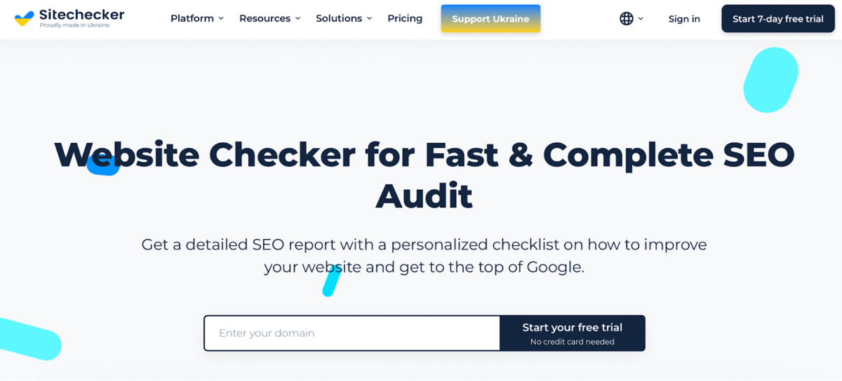 sitechecker website