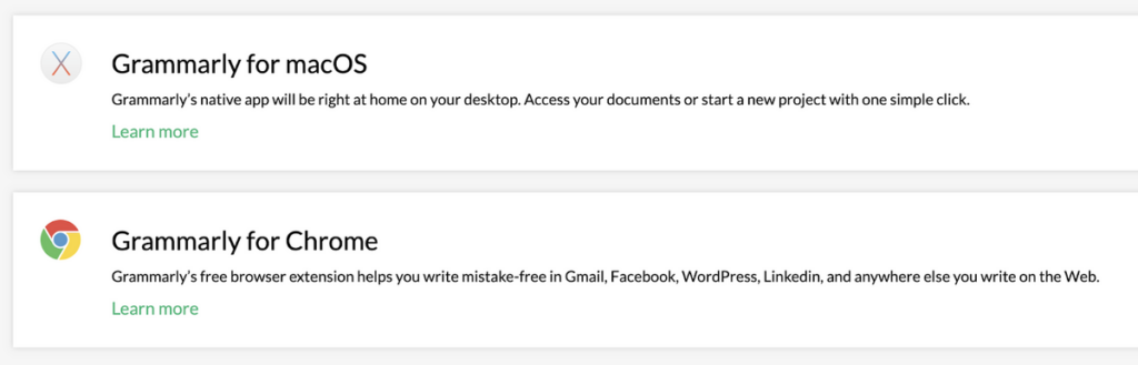 grammarly browser compatibiity for macOS and chrome