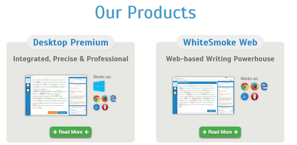 image of WhiteSmoke's products