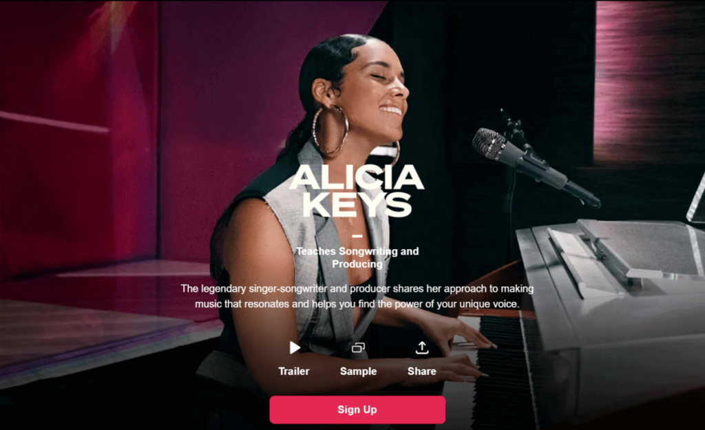 Alicia Keys' MasterClass