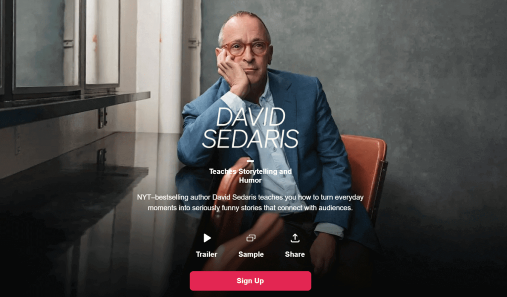 David Sedaris' MasterClass