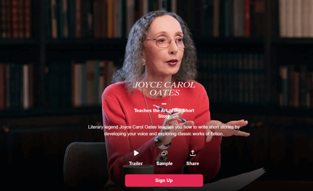 Joyce Carol Oates' MasterClass