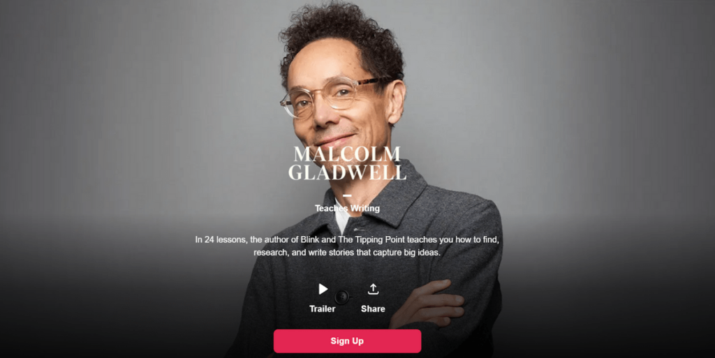 Malcolm Gladwell’s MasterClass