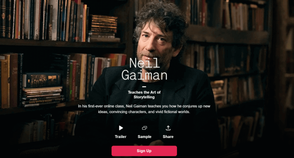 Neil Gaiman's MasterClass