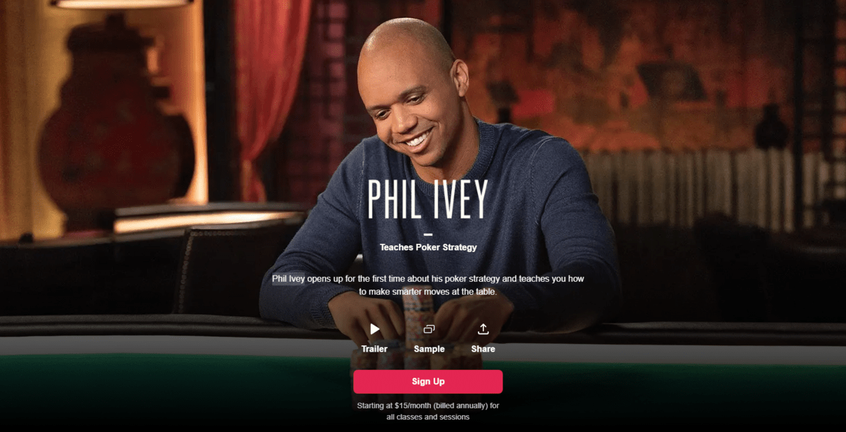 Phil Ivey Teaches Poker Strategy. 