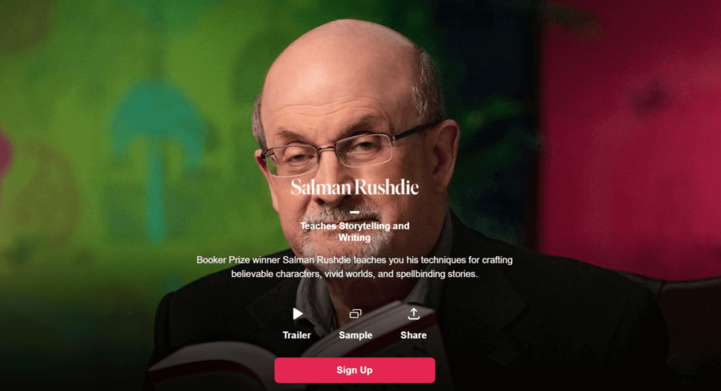 Salman Rushdie's MasterClass